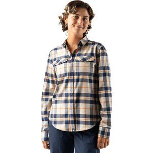 rabbit High Country Long Sleeve Flannel - Blue/Orange